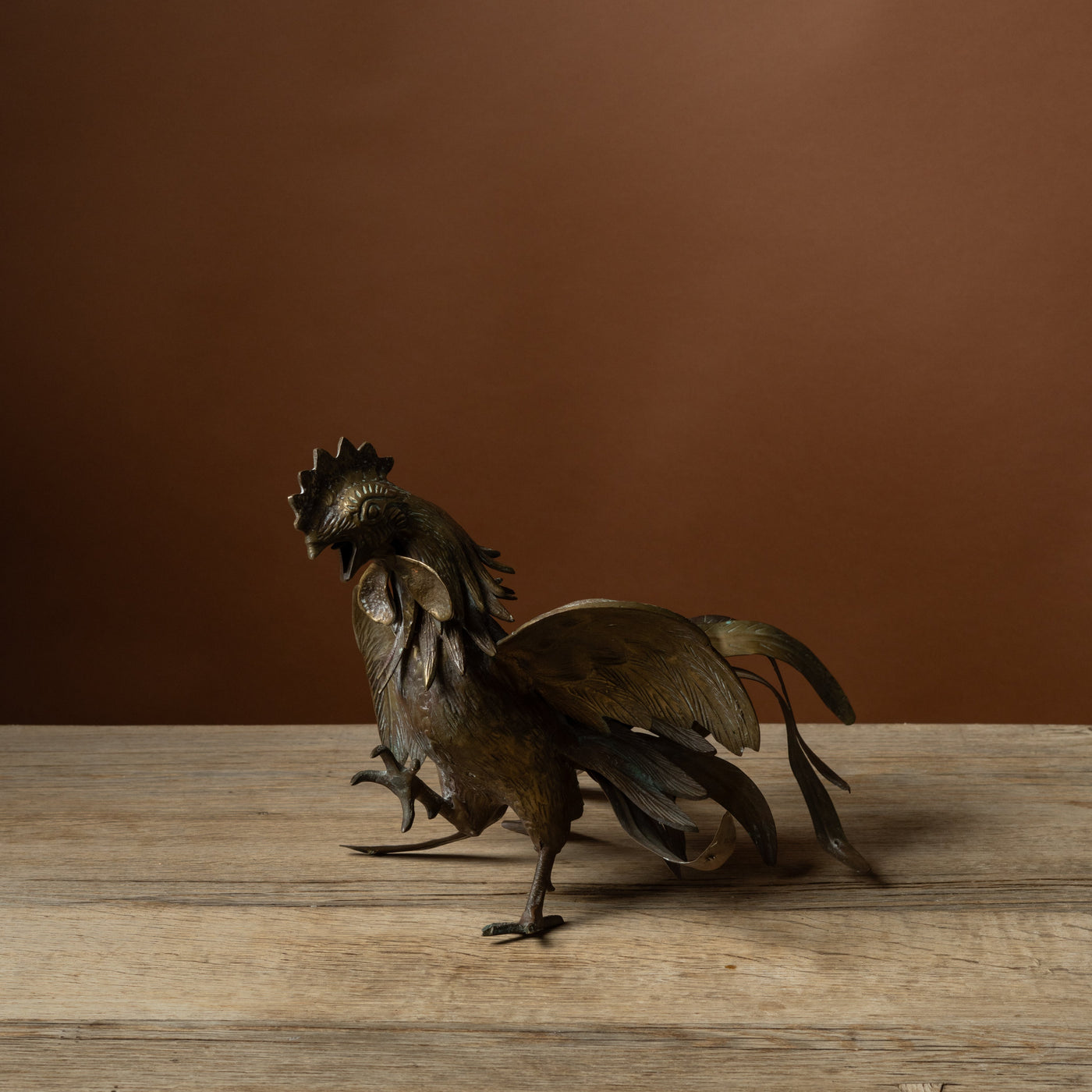 Animalier Brass Fighting Cock