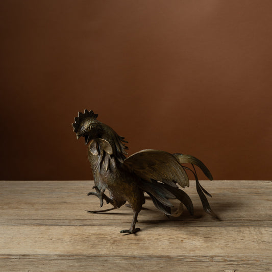 Animalier Brass Fighting Cock