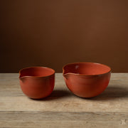 Paprika Hand-Blown Glass Spout Bowl