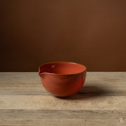 Paprika Hand-Blown Glass Spout Bowl
