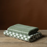Bethell Bath Towel in Sage & Chalk