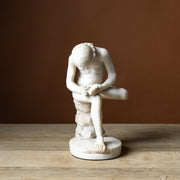 Italian Carved Spinario Alabaster Sculpture