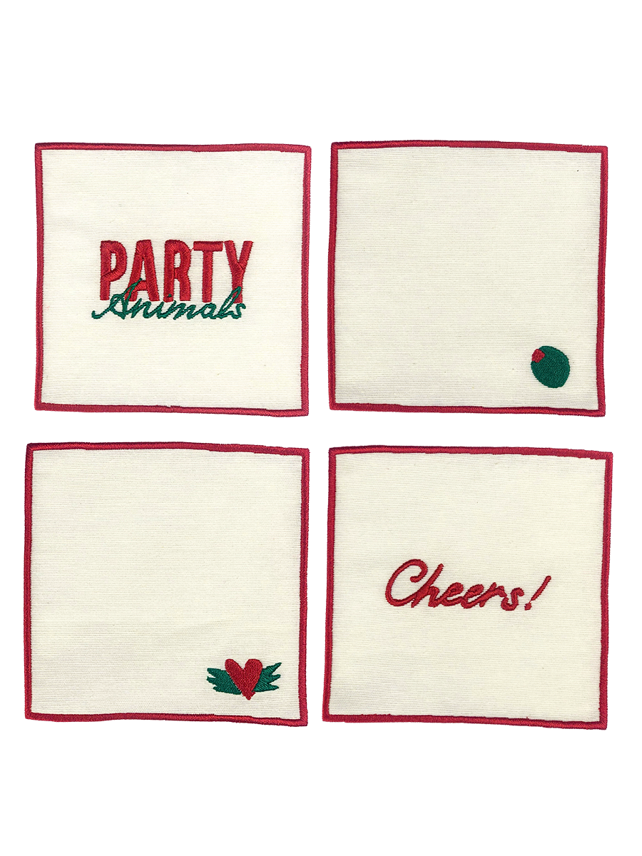 Set di Tovaglioli da Cocktail - “Party Animals”