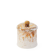 Golden Ash Pot With Lid