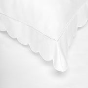 Scalloped Starlight Toddler Pillow - White