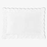 Scalloped Starlight Toddler Pillow - White