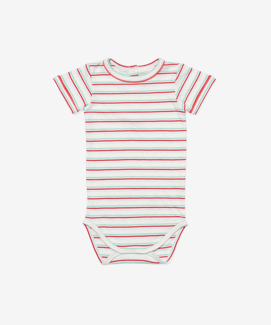 Willie One-piece, Turquoise Triple Stripe