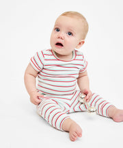 Willie One-piece, Turquoise Triple Stripe