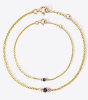 Classique Birthstone Paperclip Necklace