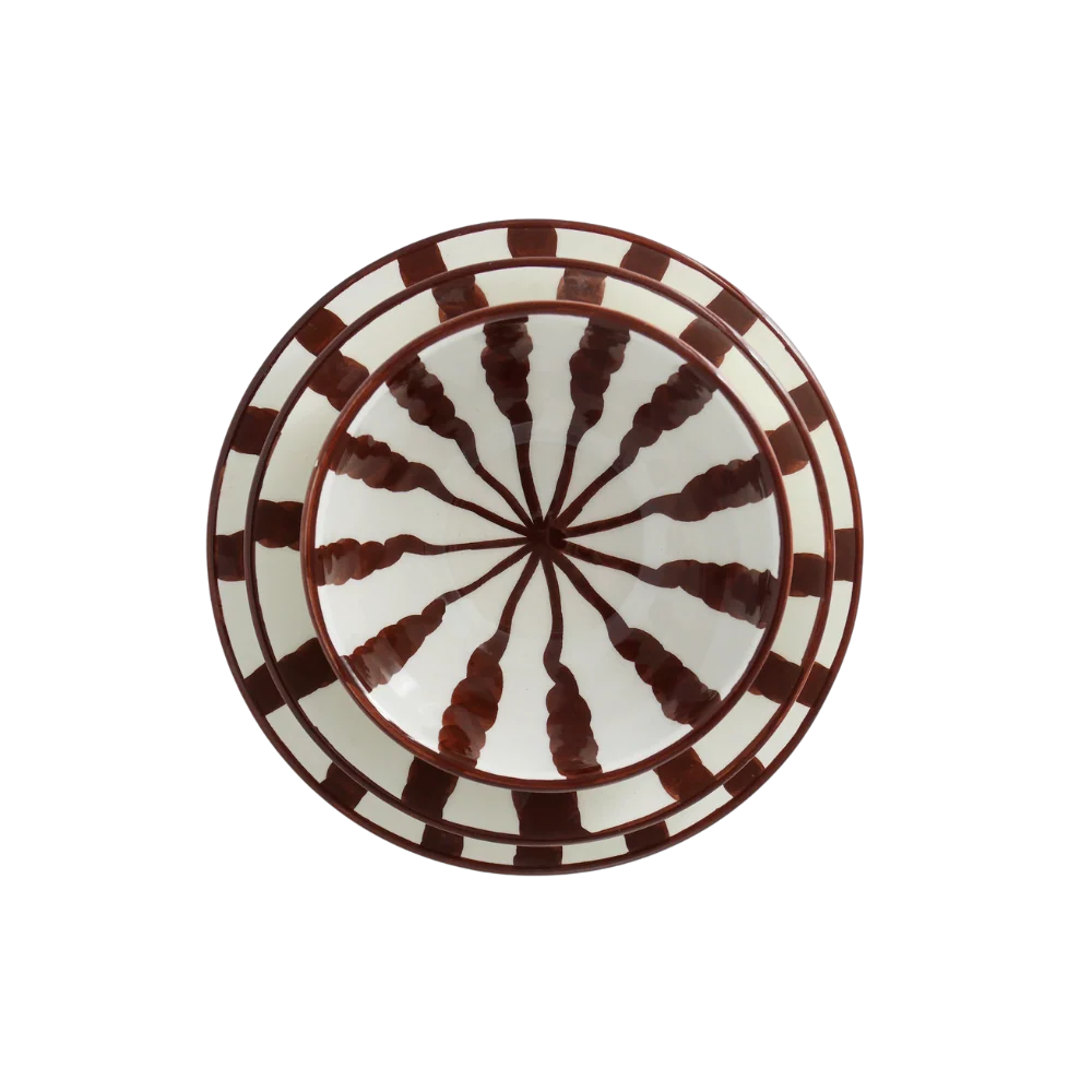 Wave Dinner Set - Espresso - 3 Piece