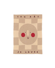You Are So Loved Knit Mini Blanket