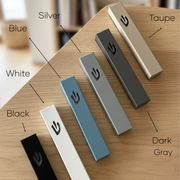 Cream White Stainless Steel Mezuzah Case | Sweetheart