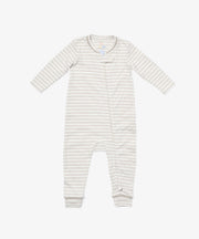 Ziggy Zip Romper, Cloud Mini Stripe