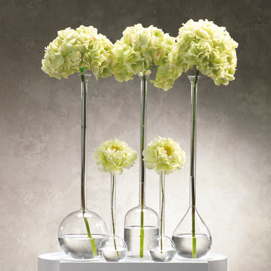 Long Neck Mouth Blown Vase - Bell Shaped