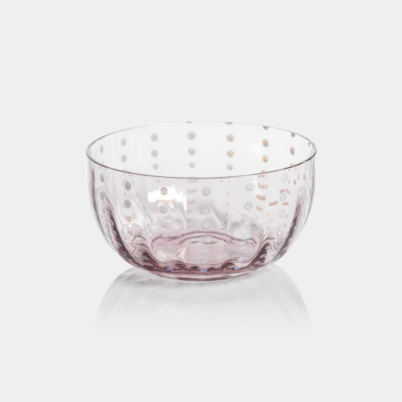 Portofino White Dot Condiment Glass Bowls (Set of 4)