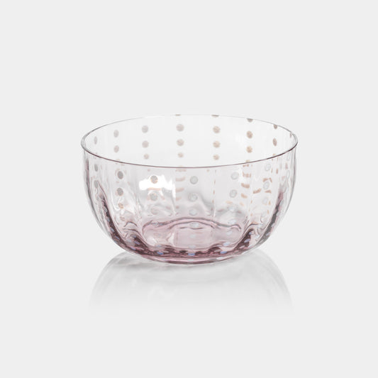 Portofino White Dot Condiment Glass Bowls (Set of 4)