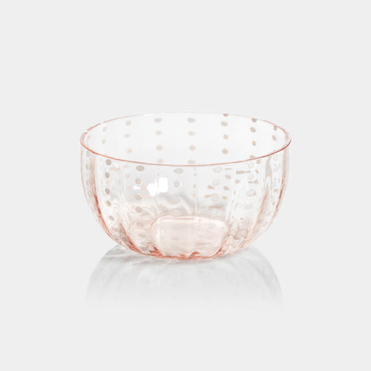 Portofino White Dot Condiment Glass Bowls (Set of 4)