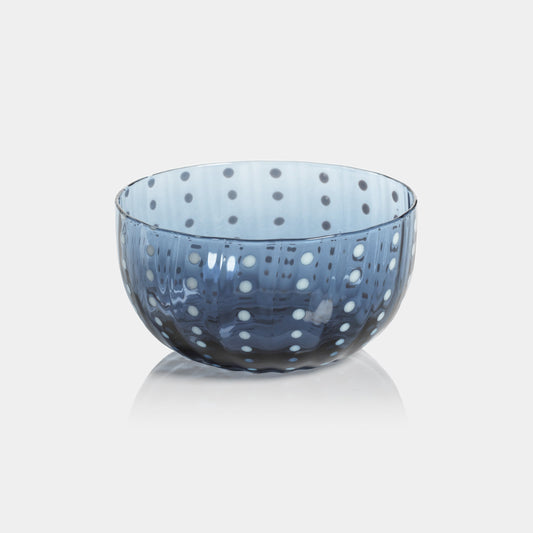Portofino White Dot Condiment Glass Bowls (Set of 4)