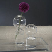 Ritz Single Stem Glass Vase - Clear - Large