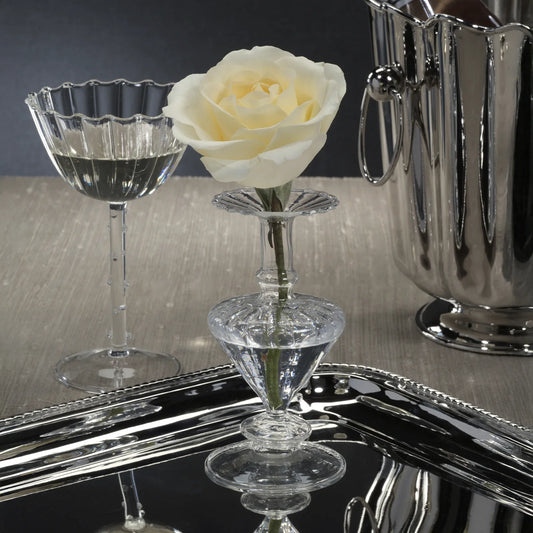 Pompidou Clear Glass Vases (Set of 2)