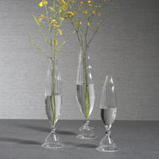 Flo Set Optic Glass Vases -14 inch (Set of 2)
