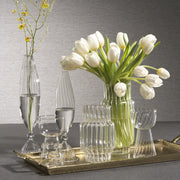Flo Set Optic Glass Vases -14 inch (Set of 2)