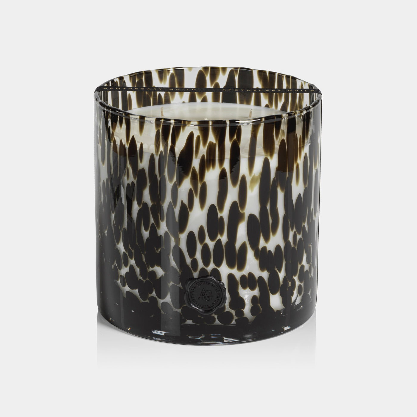 Apothecary Guild Opal Glass Five-Wick Candle, Black Fig Vetiver