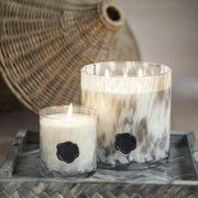 Apothecary Guild Opal Glass Three-Wick Candle, Lemon Peel, Lavender