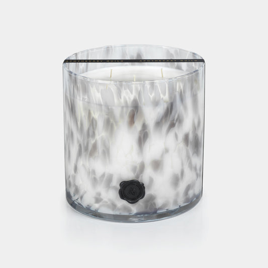 Apothecary Guild Opal Glass Five-Wick Candle, Lemon Peel, Lavender