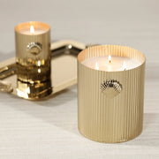 Cap Ferrat Gold Fan Shell Candle