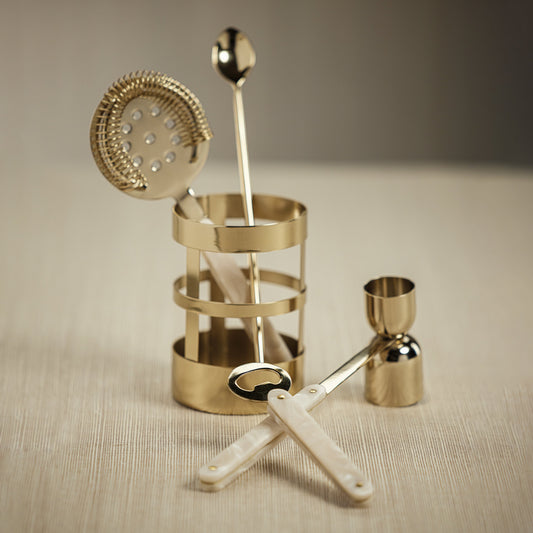 Knightsbridge Five Piece Bar Set in Gold