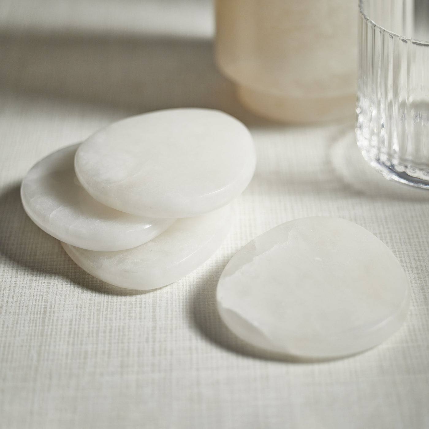 La Salama Alabaster Coasters (Set of 4)
