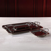 Manetta Alloy and Brass Tray - Polished Nickel - 21 in
