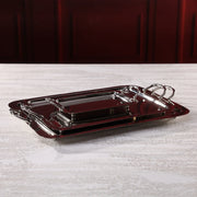 Manetta Alloy and Brass Tray - Polished Nickel - 21 in