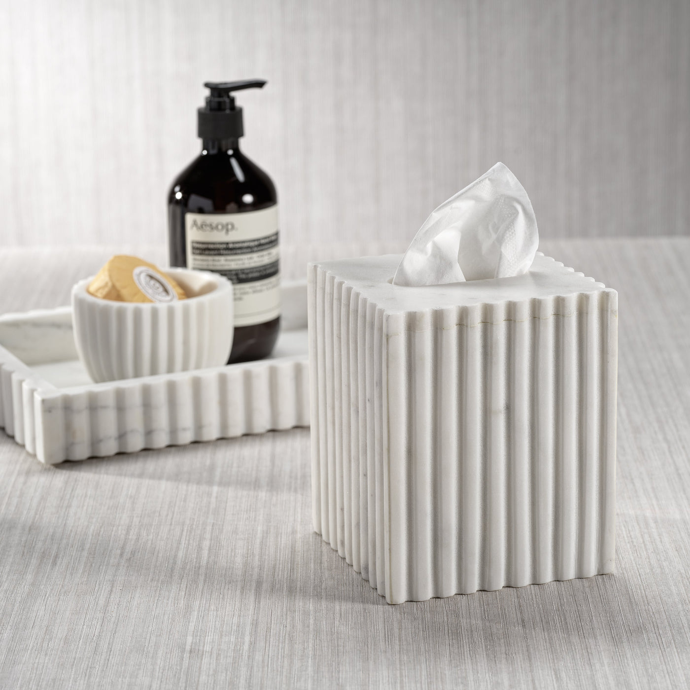 Camogli Fluted Tissue Box