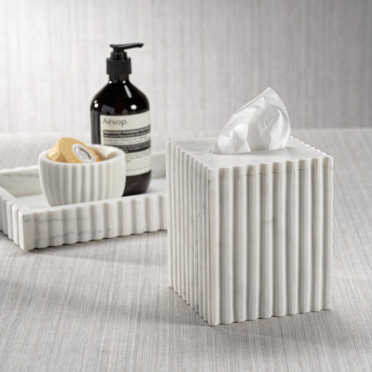 Camogli Fluted Tissue Box