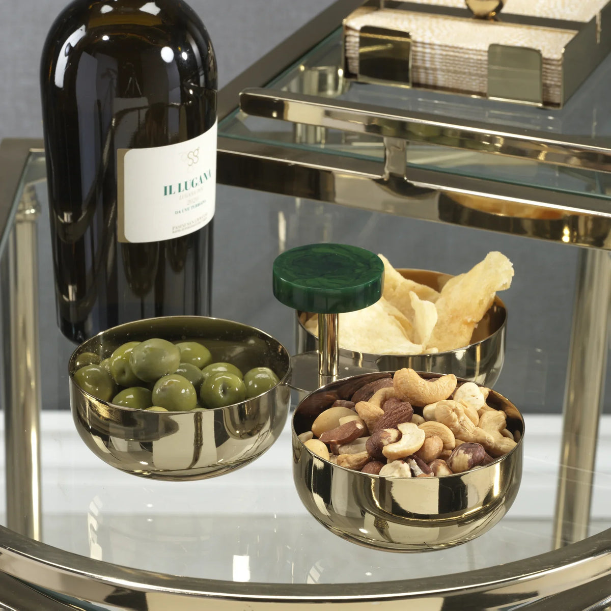 Spiga Stainless Steel Condiment Set