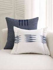 Peshtemal Ikat Cotton Pillow with Fringe