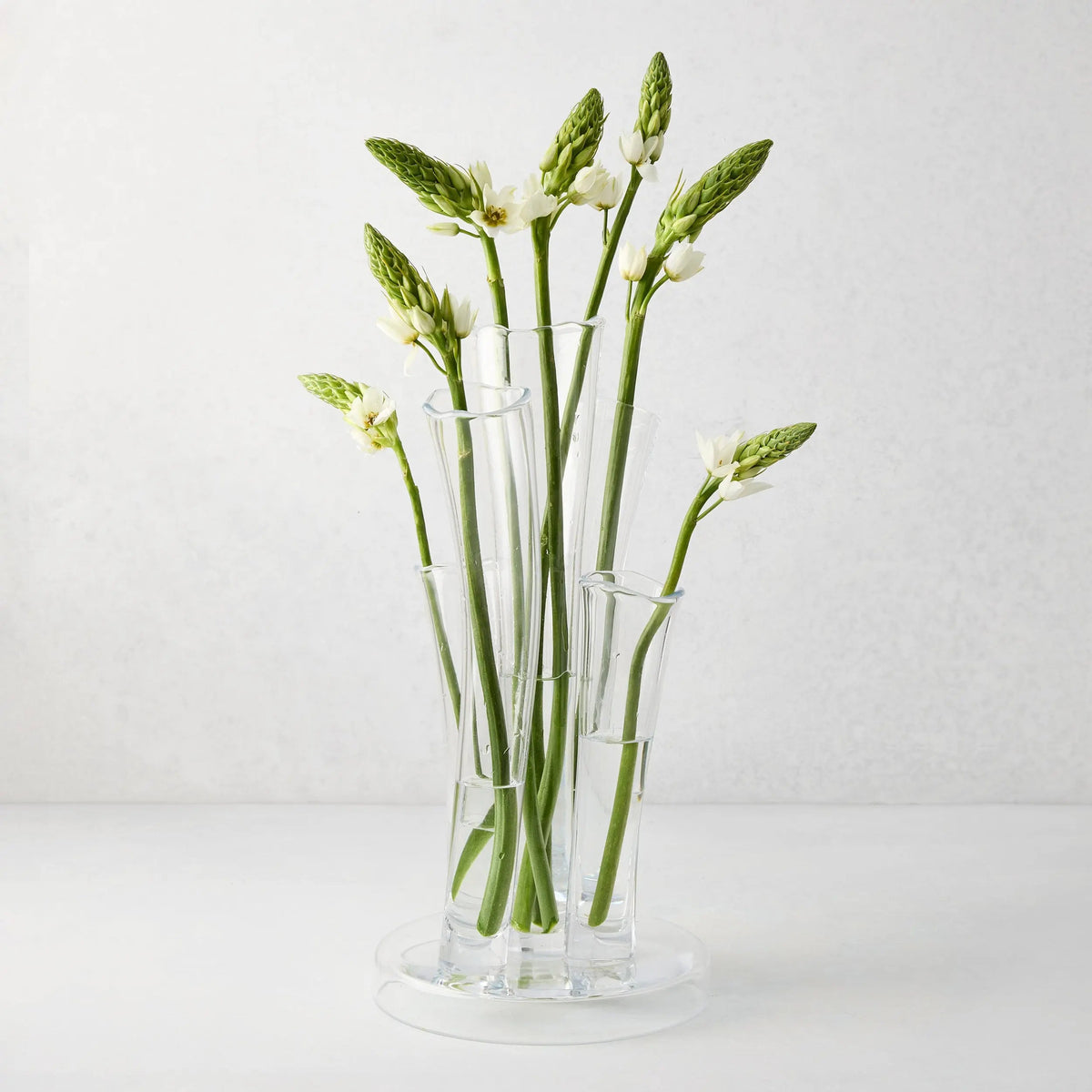 Angelina Small Scissor-Cut Glass Vase