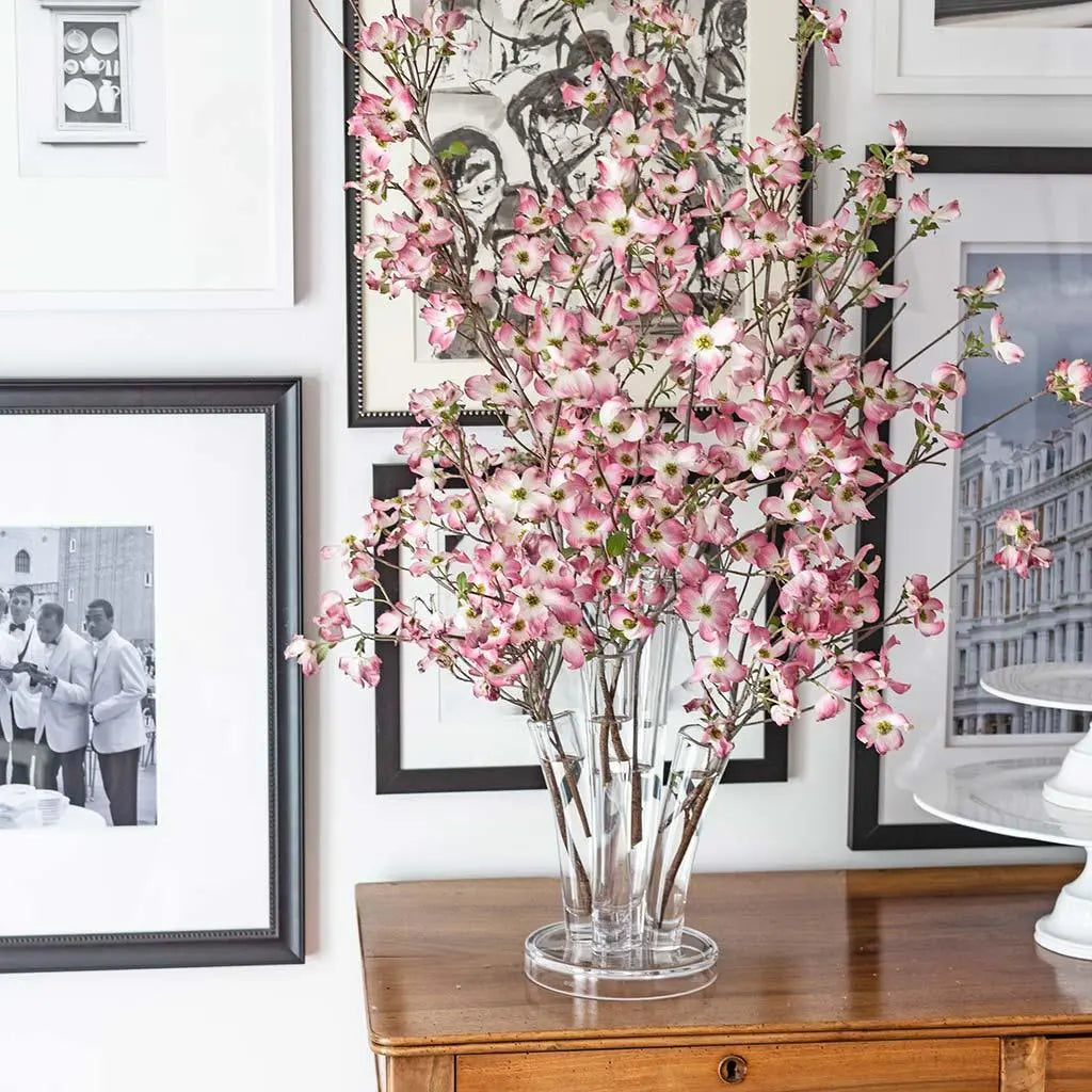Angelina Small Scissor-Cut Glass Vase