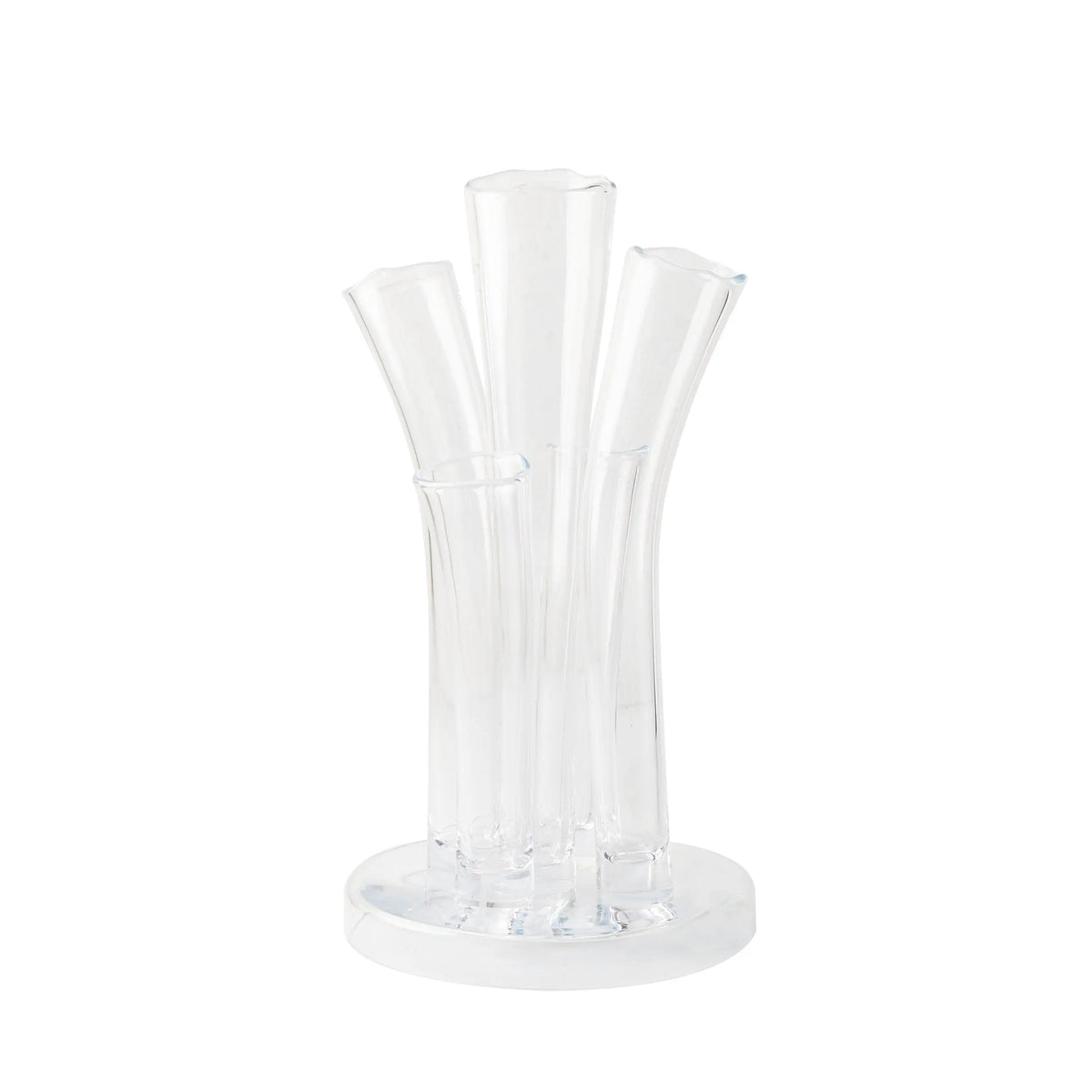 Angelina Small Scissor-Cut Glass Vase