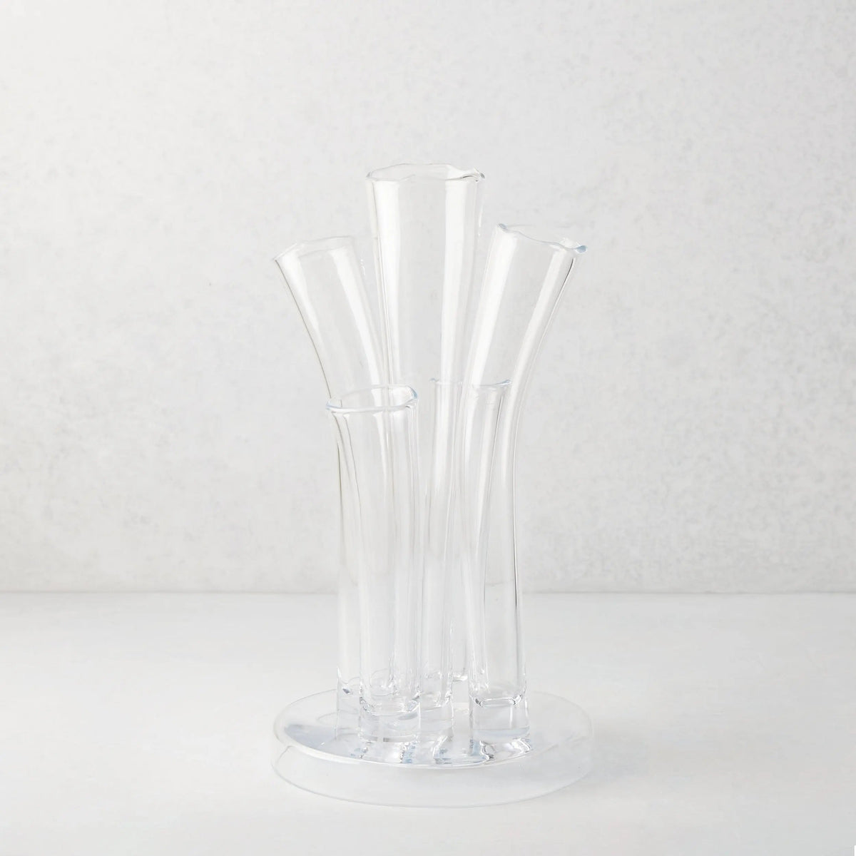 Angelina Small Scissor-Cut Glass Vase