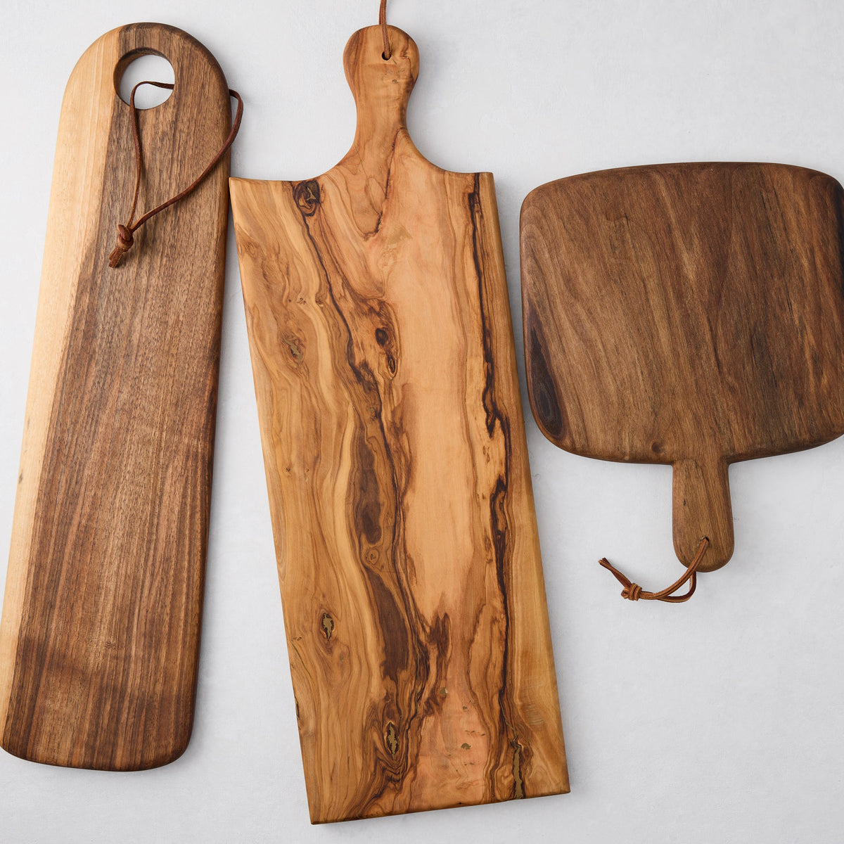 Artisan Olive Wood Oval Serving Board