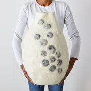 Pebble Hand-Felted Wool Gourd Basket