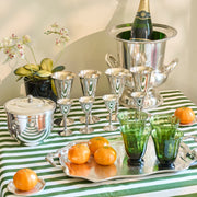Set of Eight Vintage Silver Plated Goblets