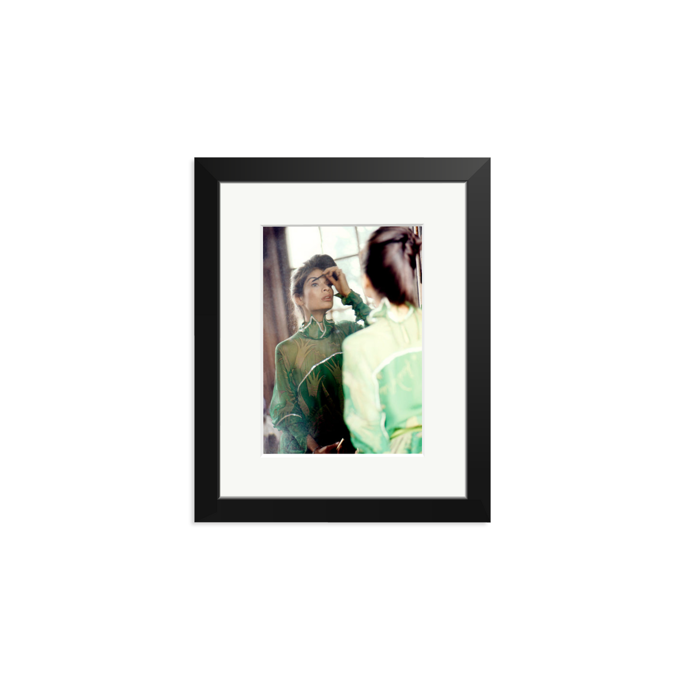 Bianca Jagger in Green