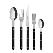 Black Bistro 5-Piece Flatware Set
