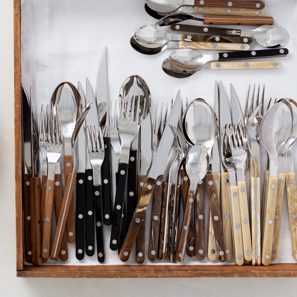 Black Bistro 5-Piece Flatware Set