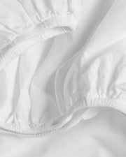 Brushed Cotton Fitted Sheet (White)