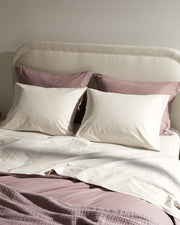 Brushed Cotton Pillowcase Set (Bone)